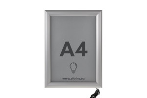 LED světelný plakátový klap rám A4