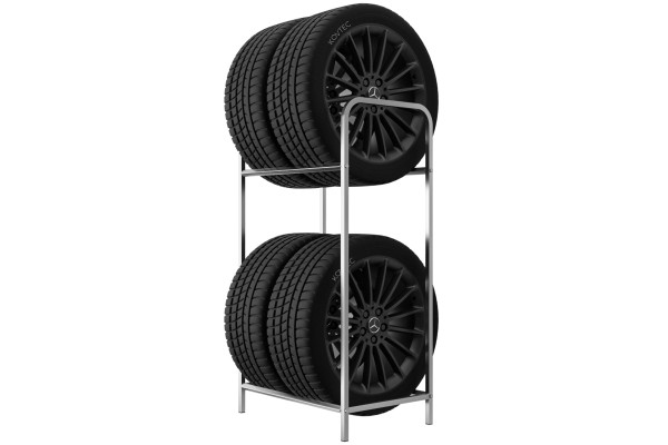 Regál na 4 pneumatiky 4x250, 50 cm, pozinkovaný